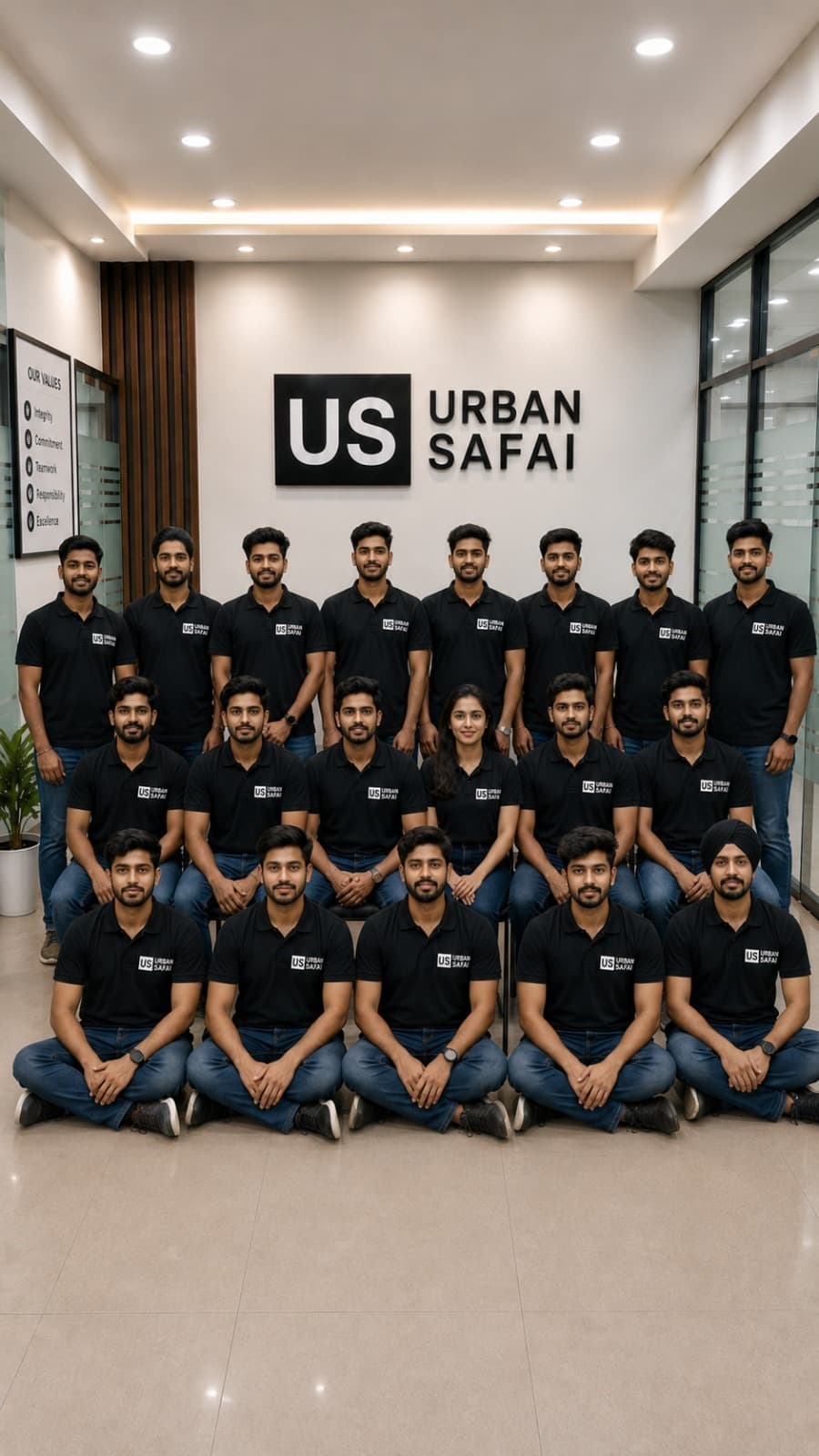 Urban Safai professional cleaning team